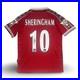 Signed Teddy Sheringham Manchester United Retro Football Shirt Proof/COA TREBLE