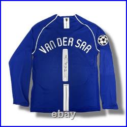 Signed VAN DER SAR Manchester United Football Shirt Memorabilia COA & Proof