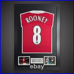 Signed Wayne Rooney First Season Number 8 Manchester United Framed Shirt £199