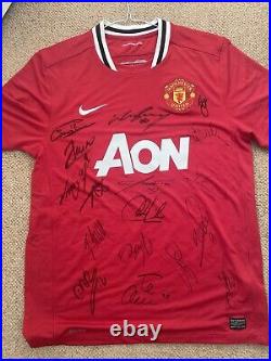 Signed manchester united shirt 2012