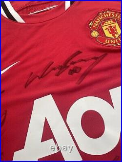 Signed manchester united shirt 2012