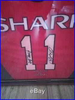 Signed manchester united shirt George Best and Ryan Giggs