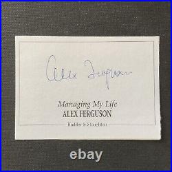 Sir Alex Ferguson Haves Signed Book Plate / Managing My Life / Manchester United