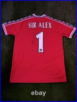Sir Alex Ferguson Manchester United Legend Genuine Hand Signed Authentic Coa