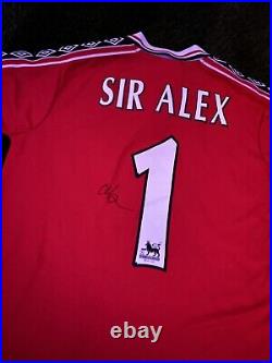 Sir Alex Ferguson Manchester United Legend Genuine Hand Signed Authentic Coa