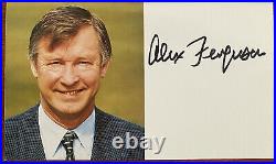 Sir Alex Ferguson Manchester United Legend Hand Signed Autograph Card
