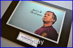 Sir Alex Ferguson Signed 12x16 Photo Display Manchester United Memorabilia + COA