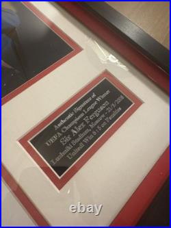 Sir Alex Ferguson Signed Genuine Manchester United Framed Display COA