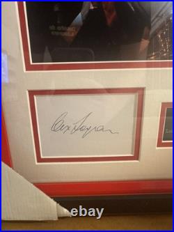 Sir Alex Ferguson Signed Genuine Manchester United Framed Display COA Sir Alex Ferguson Signed Genuine Manchester United Framed Display COA