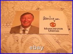 Sir Alex Ferguson Signed Manchester United Official Club Autograph Card