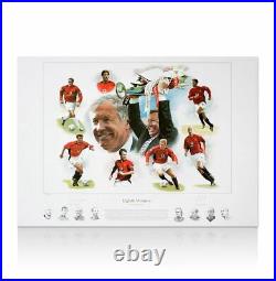 Sir Alex Ferguson Signed Manchester United Photo Eighth Wonder Autograph