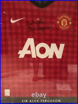 Sir Alex Ferguson Signed Manchester United Shirt 2013 Official