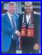 Sir Alex Ferguson Signs Juan Sebastian Veron Signed Manchester United Photo COA