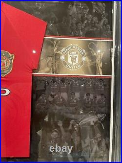Sir Alex Ferguson signed Manchester United 1999 treble shirt