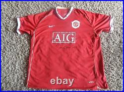 Sir BOBBY CHARLTON Manchester United SIGNED shirt / Man Utd / MUFC