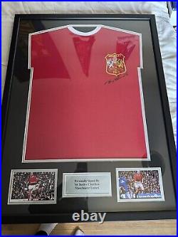 Sir Bobby Charlton Hand Signed Manchester United Shirt