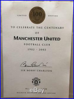Sir Bobby Charlton Signed'Official History of Manchester United' Book (WhSmith)