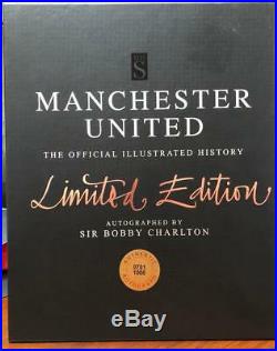 Sir Bobby Charlton Signed'Official History of Manchester United' Book (WhSmith)