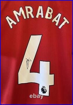 Sofyan Amrabat Signed Manchester United 23/24 SeasonShirt Comes with a COA