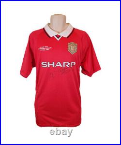 Solskjaer & Sheringham Manchester United'99 Champions League Final Signed Shirt
