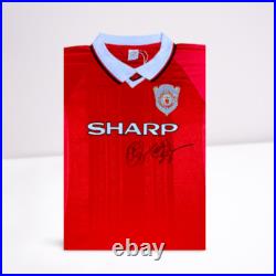 Solskjaer & Sheringham Signed Manchester United 1999 UCL Shirt Solskjaer & Sheringham Signed Manchester United 1999 UCL Shirt