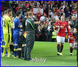 Stekelenburg signed Everton match worn shirt Rooney Manchester United
