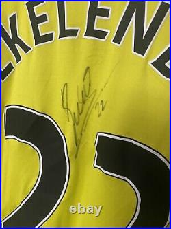 Stekelenburg signed Everton match worn shirt Rooney Manchester United
