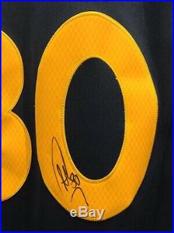 Steph Stephen Curry Golden State Warriors Signed Jersey Photo Proof