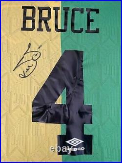 Steve Bruce Hand Signed Manchester United Football Shirt Autograph 2