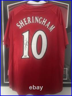 Teddy Sheringham 1999 Manchester United Signed Shirt Beckett Authenticated
