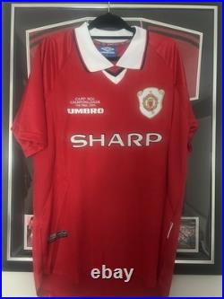Teddy Sheringham 1999 Manchester United Signed Shirt Beckett Authenticated