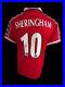 Teddy Sheringham Manchester United 1999 Hand Signed Home Shirt