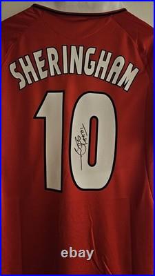 Teddy Sheringham Manchester United 99 Champions League Final Hand Signed Shirt