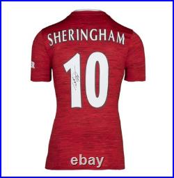 Teddy Sheringham Signed Manchester United Shirt