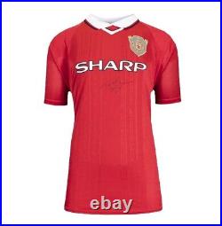 Teddy Sheringham Signed Manchester United Shirt Home, 1999-00 Teddy Sheringham Signed Manchester United Shirt Home, 1999-00