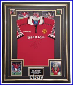 Teddy Sheringham of Manchester United Signed Shirt 1999 Autographed Jersey