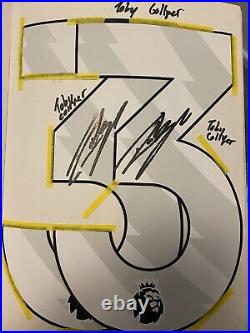 Toby Collyer Signed Premier League number 3 x2 Exact proof Manchester United