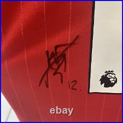 Tyrell Malacia Home 22/23 Official Signed Manchester United Shirt-with COA
