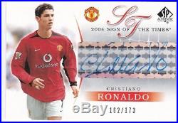 UD Manchester United Sign of the times 2004 auto of Cristiano Ronaldo 162/173
