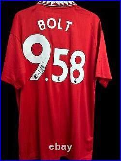 Usain Bolt Signed Manchester United Shirt