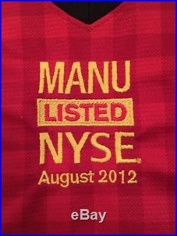 VERY rare Manchester United Shirt nt signed commemorative IPO Listing New York