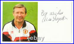 V. Rare! Sir Alex Ferguson Signed Official Manchester United Club Card Autograph