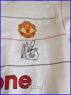 Van Nistelroy Multi signed and game worn Manchester United football shirt a off