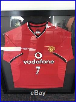 Very Rare Signed David Beckham Manchester United Shirt COA From Man Utd Charity