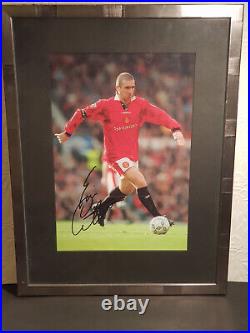 Vintage Eric Cantona Hand Signed Autographed Photo Manchester United Era