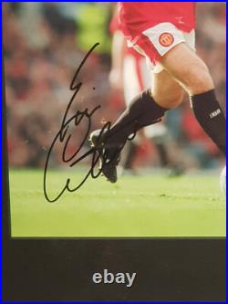 Vintage Eric Cantona Hand Signed Autographed Photo Manchester United Era