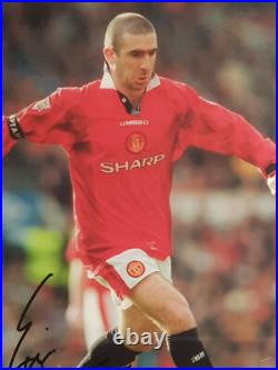 Vintage Eric Cantona Hand Signed Autographed Photo Manchester United Era
