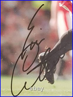 Vintage Eric Cantona Hand Signed Autographed Photo Manchester United Era