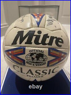 Vintage Manchester United 1996-97 Squad Signed Original Mitre Football VGC RARE