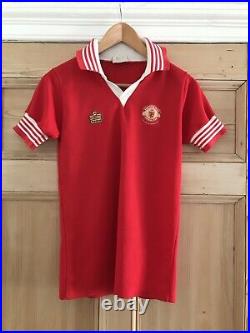 Vintage Manchester United Original 1977 FA Cup Winners Admiral Shirt